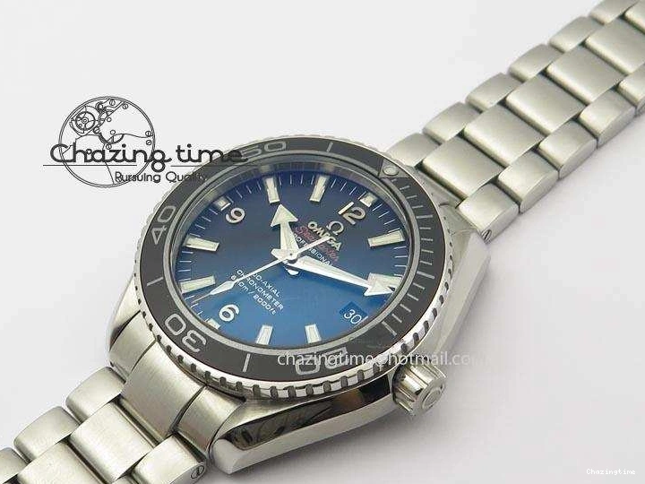 0518 Planet Ocean SS Bp Maker 45mm Black Bezel On SS Bracelet A OnTrend 8218